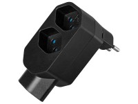 Steffen Mehrfachadapter Line drehbar 320° Schwarz 3 x T13