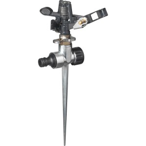 Arroseur à impulsion LUX avec pic pour l'irrigation du jardin, arroseur avec une couverture jusqu'à 550 m².