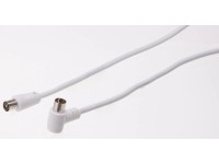 Schwaiger Antennenkabel abgewinkelt Weiss 5 m