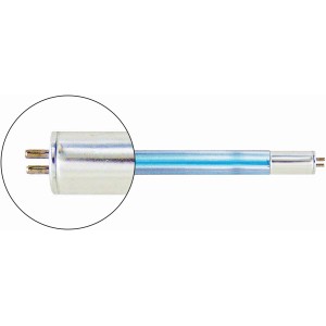 Lampada di ricambio UVC Heissner 5W con attacco TL (2 pin) per chiarificatori per laghetti.