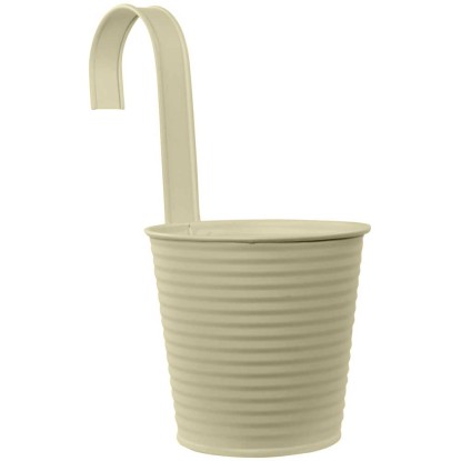 Videx Garden Metall-Hängetopf Mira Beige Ø 11 cm / Höhe 23 cm