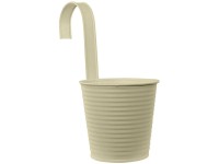 Videx Garden Metall-Hängetopf Mira Beige Ø 11 cm / Höhe 23 cm