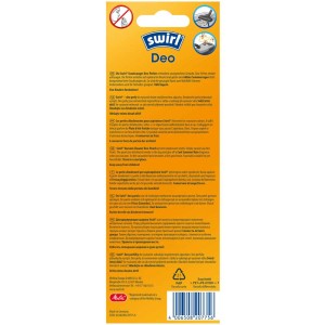 Swirl Deo per aspirapolvere Fresca Pioggia Estiva, 4 sacchetti per neutralizzare gli odori.