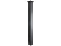 Hettich Tischbein Arba 710 mm x 60 mm x 60 mm Stahl Schwarz 1 Stk.