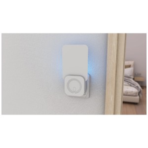 Trappola per insetti volanti Windhager con luce UV, trappola in plastica bianca per interni.