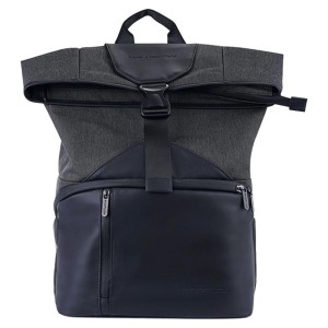 Sac à dos étanche EcoFlow River 2 pour station électrique, gris/noir, roll-top, compartiment pour ordinateur portable.