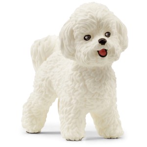 Figurine détaillée Schleich Bichon Frisé de l'univers Farm World.