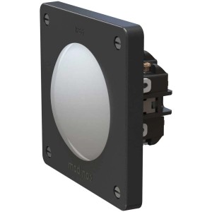 Pulsante nero Exo Schema 3 IP55 per montaggio a parete.