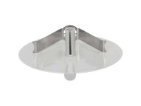 Rosone da soffitto con clip a molla senza alogeni Grigio luce 98 x 9 mm