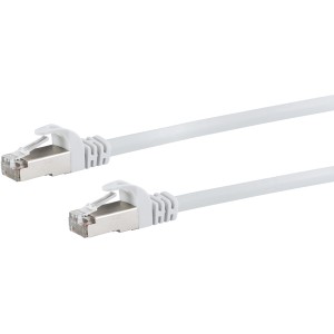 Câble réseau Schwaiger CAT 6 blanc (50 m) avec connecteur RJ45 pour technologie réseau.