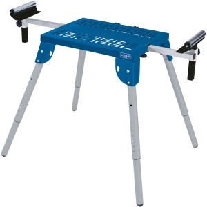 Scheppach MT60 supporto macchina, telaio blu con gambe regolabili.