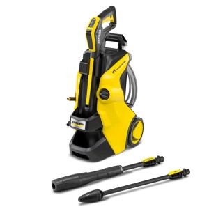 Nettoyeur haute pression Kärcher K 5 Power Control Flex jaune et noir avec accessoires.