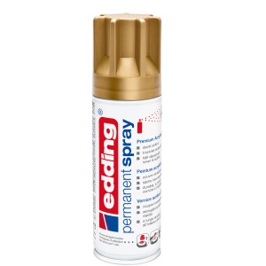 Edding 5200 Spray permanente Oro ricco satinato per applicazioni di vernice colorata.