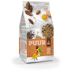 Witte Molen Agapornidenfutter Puur 2kg: Miscela di semi con datteri e uova per inseparabili.