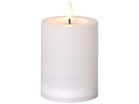 Star Trading Solar-Kerze Flamme Saul Weiss 12,5 x 7,5 x 7,5 cm