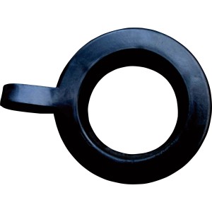 Reduzierring für Balkon-Schirmständer, Ø 48/38mm, aus schwarzem Kunststoff.