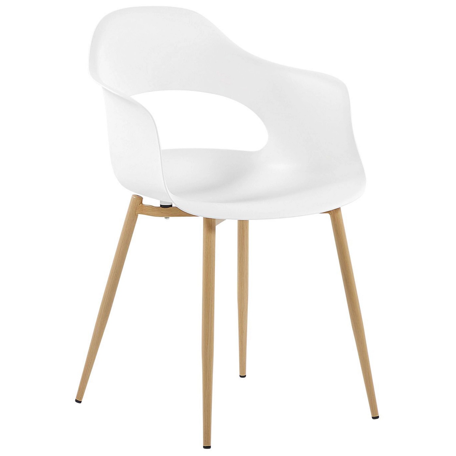 Beliani Sedia da pranzo Utica plastica Bianco