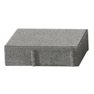 Pavé rectangulaire gris, 20x10x6 cm, pour allées et entrées de garage.