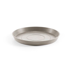 Sottovaso Ecopots, grigio-marrone, Ø 40 cm. Protegge le superfici da acqua e sporco.