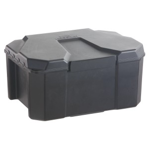 Box Heissner Garden Power nera per pompe da laghetto e accessori, chiudibile a chiave e a prova di bambino.