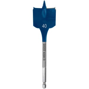 Bosch Expert Flachfräsbohrer, 40 mm Durchmesser, für schnelles Bohren in Holz.