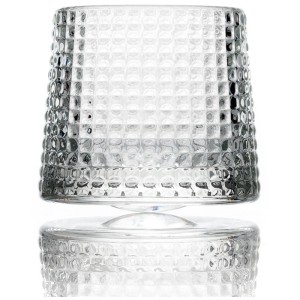 Set di bicchieri La Rochere Blossom, 4 bicchieri trasparenti con texture, 16 cl.