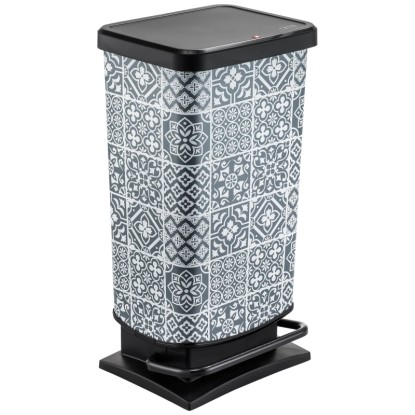 Rotho Treteimer Paso Blau-Weiss 40 l