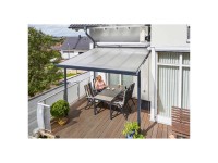 Terrassenüberdachung Bausatz Anthrazit 306 x 306 cm