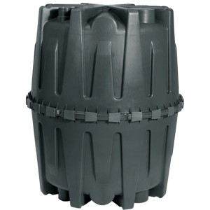 Garantia Herkules cuve eaux usées 1600 l noire pour jardins et terrains sans raccordement aux égouts.