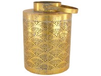Laterne Tagys Metall Gold Ø 17,5 cm / Höhe 26 cm