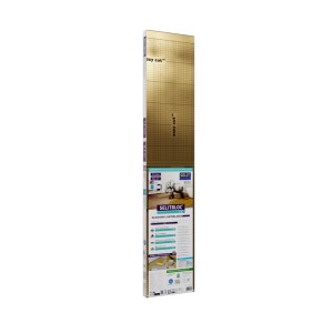 Sottofondo vinilico a click Selitbloc Pro+ 1,5 mm Oro, 8,4 m², confezionato. Isolamento acustico con protezione umidità.