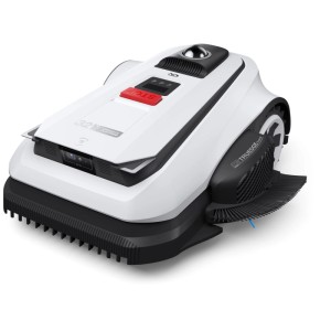 Robot tondeuse Ecovacs GOAT A3000, blanc, pour pelouses jusqu'à 3000 m² avec navigation LiDAR Pro.