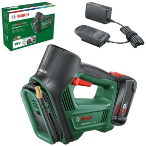 Pompe à air sans fil Bosch UniversalPump 18V avec batterie et chargeur.