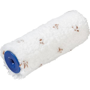 Rullo per velature LUX, 12 cm, nylon, punteggiato marrone, per un'applicazione uniforme su piccole superfici.