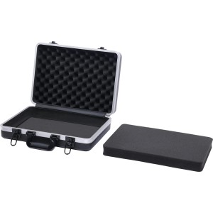 Mallette à outils ouverte LUX en aluminium ABS avec rembourrage en mousse.