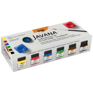 Kreul Javana Stoffmalfarben-Set mit 6 Farben à 20ml. Ideal für Textilien.