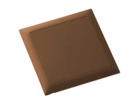 Feller Steckdeckel EdizioDue Braun 130 x 130 mm