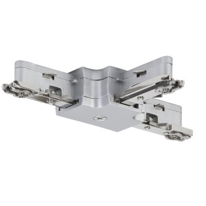 Paulmann URail connecteur en T, chrome mat, pour systèmes de rails jusqu'à 1000W.