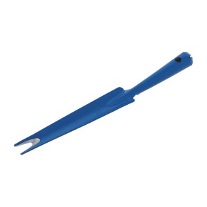 Erbacciaio manuale LUX Classic blu in acciaio con occhiello per giardinaggio.
