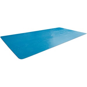 Bâche solaire rectangulaire bleue Intex 400x200 cm pour piscines Ultra Frame.