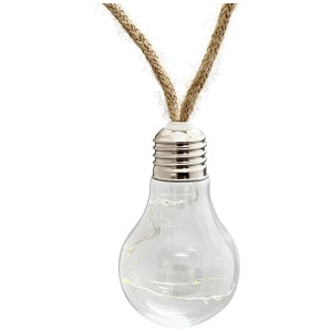 Schönenberger Catena luminosa solare a LED Mitra, bianco caldo, 3,65 m, 10 pezzi. Luce solare decorativa a forma di lampadina.