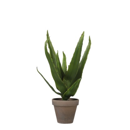 Mica Decorations Kunstpflanze Aloe Vera Grün Topf Ø 16 cm / Höhe 30 cm