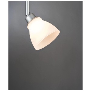 Abat-jour décoratif Paulmann DecoSystems Wolbi, verre blanc, pour systèmes de rails