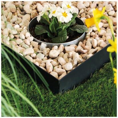 Bellissa Rasenkante Metall Anthrazit 118 x 12,5 cm