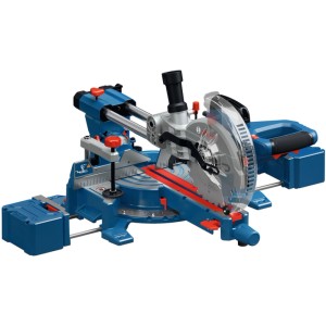 Troncatrice Bosch Professional GCM 305-216 S, blu-argento, per tagli precisi su legno e alluminio.