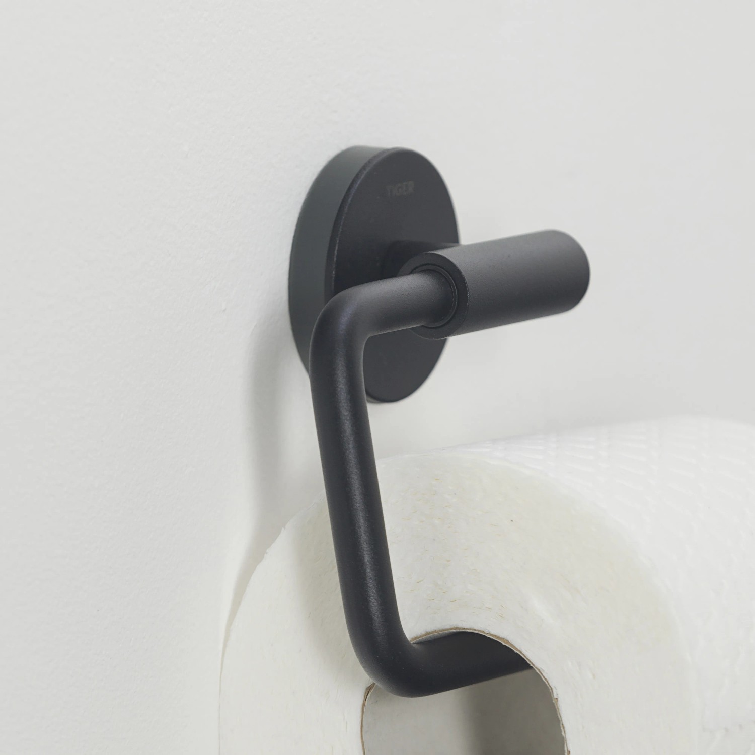 Tiger Tess Portarotolo Carta Igienica Di Ricambio Con Coperchio – Autoportante, Nero/Antracite, 143x143x233mm, Per 2 Rotoli, Design Olandese