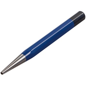 LUX chiodatrice 3 mm con manico blu e punta cava per affondare i chiodi.