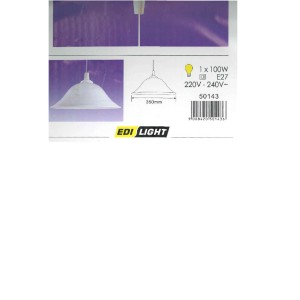 Lampada a sospensione Eglo Albany, lampada a sospensione bianca con paralume in vetro alabastro.