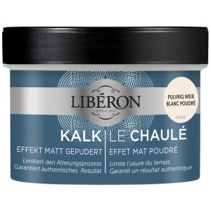 Libéron pittura effetto gesso Le Chaulé Weiss, barattolo da 0,25 l per mobili in legno.
