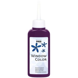 Kreul Window Color Violett, 80ml Flasche Fensterfarbe für Kinder.